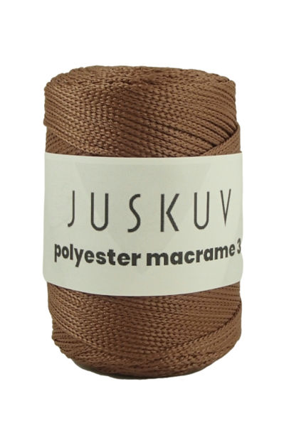 Polyester macrame Juskuv 09 - hnedá
