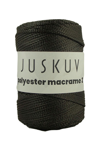 Polyester macrame Juskuv 11 - antracitová