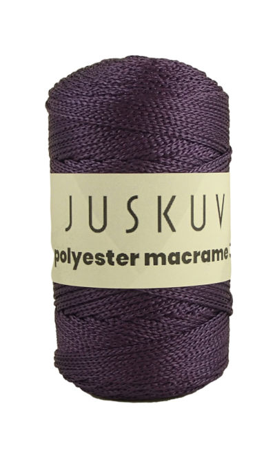 Polyester macrame Juskuv 19 - slivková