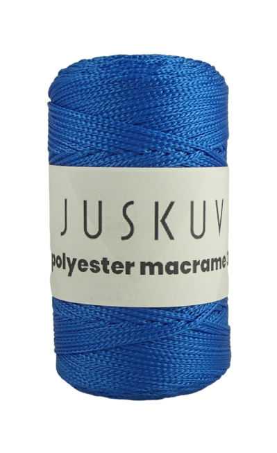 Polyester macrame Juskuv 21 - kráľovská modrá