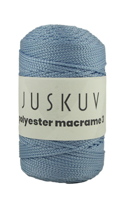 Polyester macrame Juskuv 23 - svetlomodrá