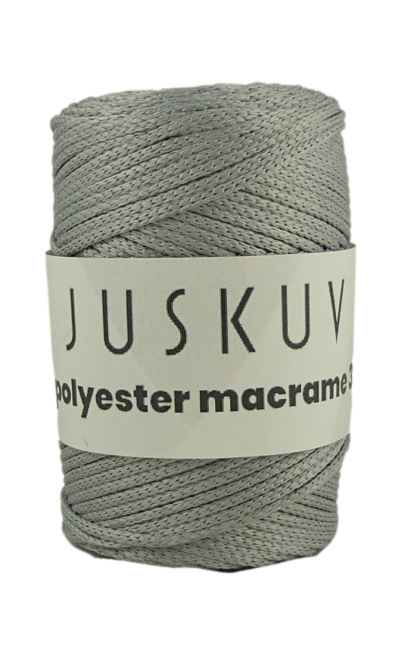 Polyester macrame Juskuv 29 - svetlosivá