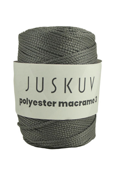 Polyester macrame Juskuv 33 - tmavosivá