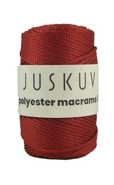 Polyester macrame Juskuv 47 - bordová
