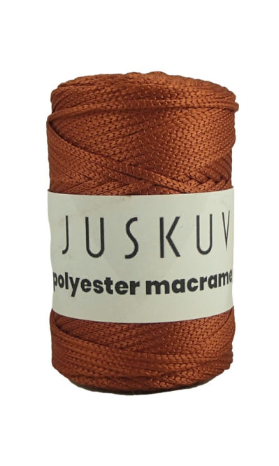 Polyester macrame Juskuv 50 - hrdzavá