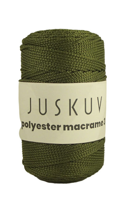 Polyester macrame Juskuv 28 - olivová