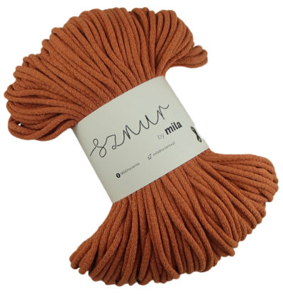 5 mm Sznur 80 - tehlová