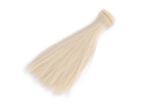 Vlasy pre bábiky 15 cm - blond