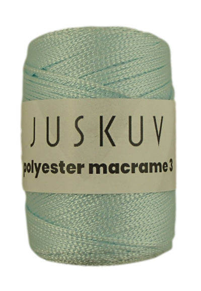 Polyester macrame Juskuv 44 - svetlá tyrkysová