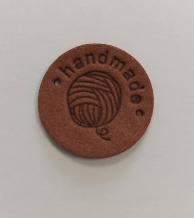 Okrúhly HandMade štítok - čokoláda