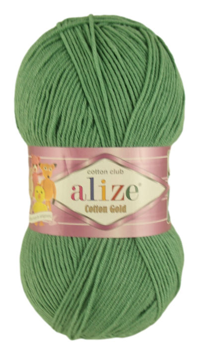 Alize Cotton Gold 694 - matná zelená