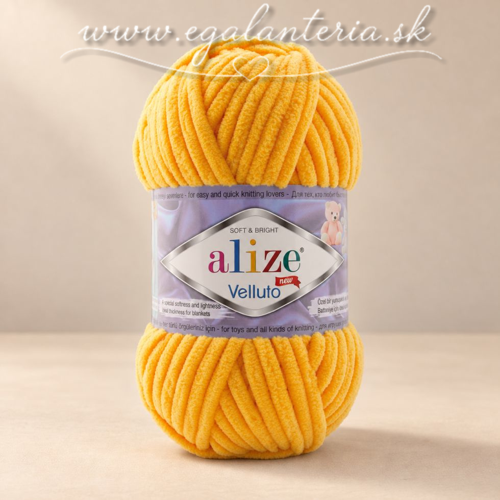Alize Velluto 216 - žltá