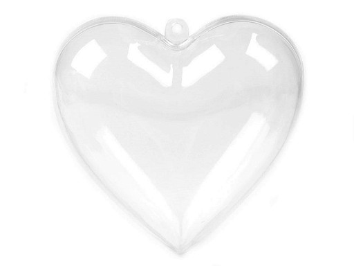 Plastové srdce 8x8 cm