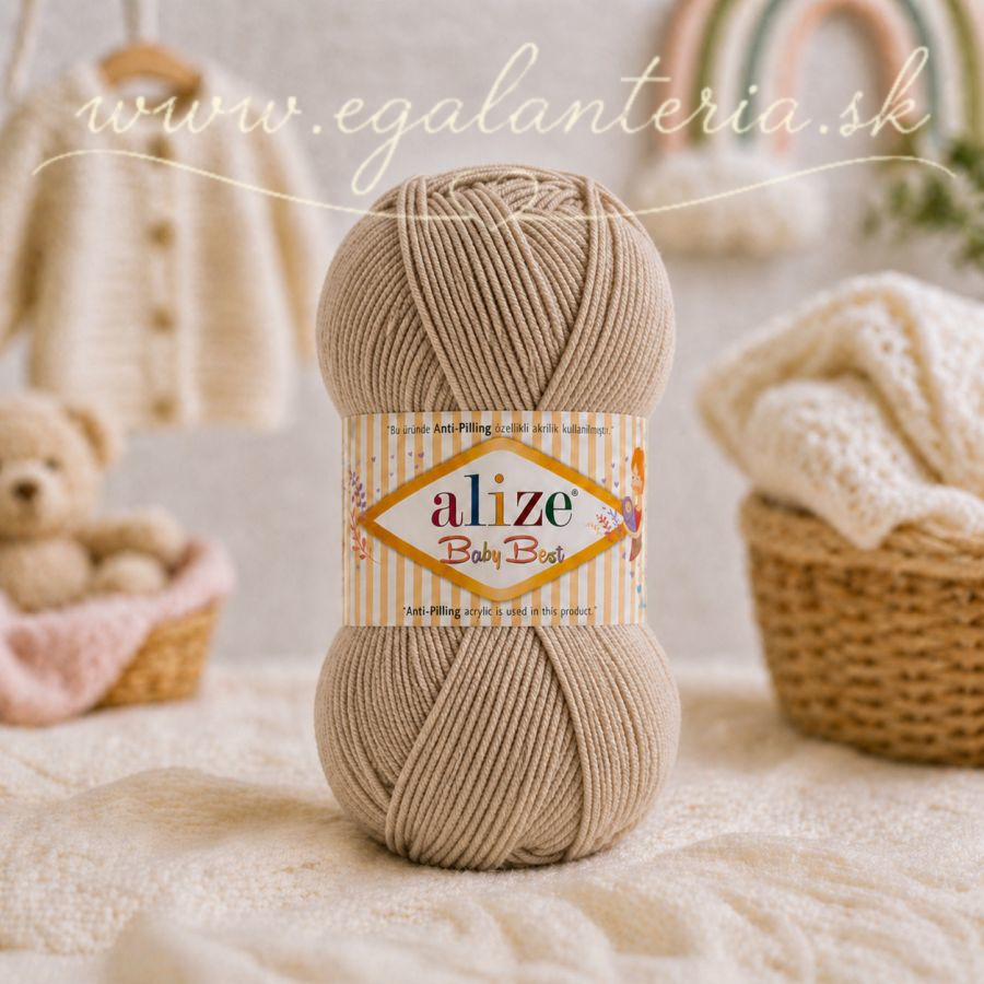 Alize Baby Best 256 - hnedá