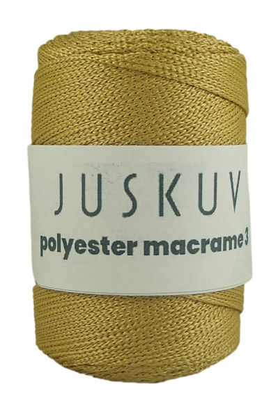 Polyester macrame Juskuv 41- zlatobéžová