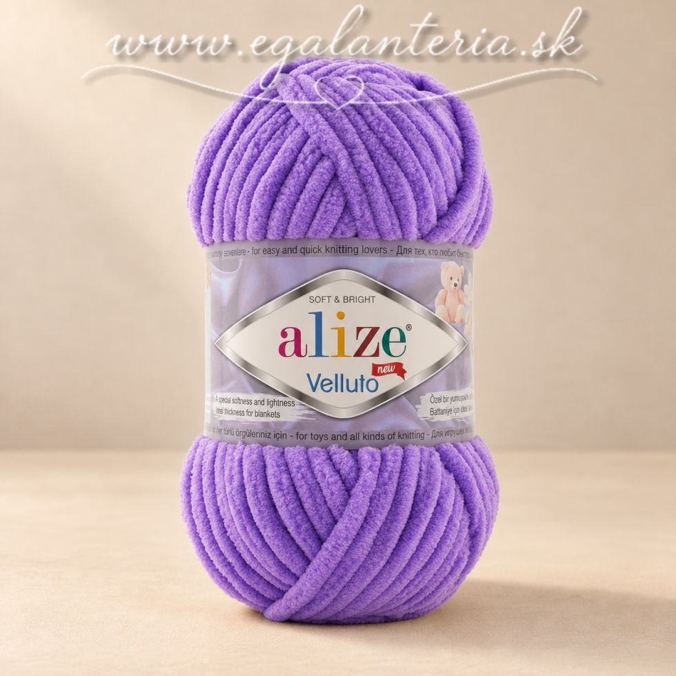 Alize Velluto 43 - svetlá fialová