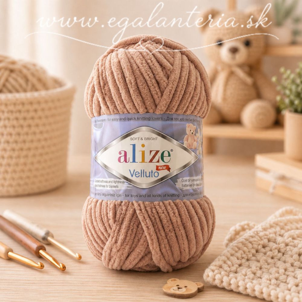 Alize Velluto 429 - ťavia