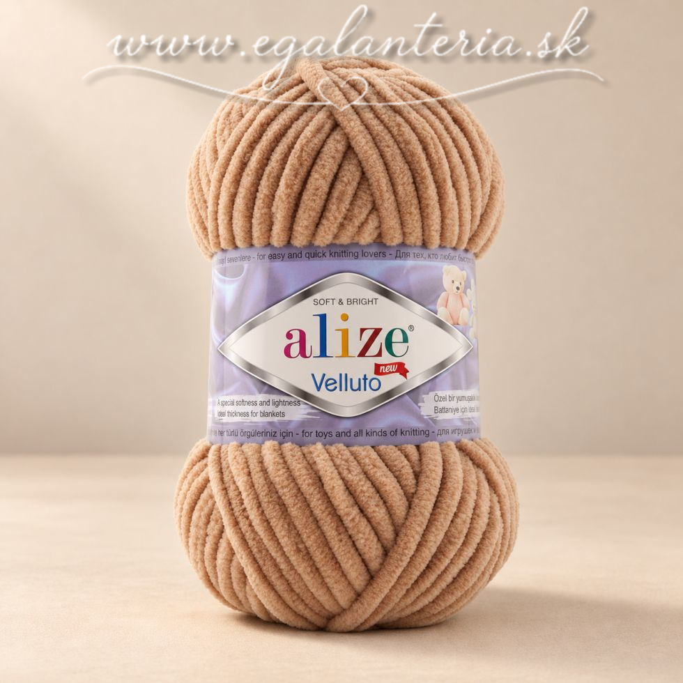 Alize Velluto 429 - ťavia