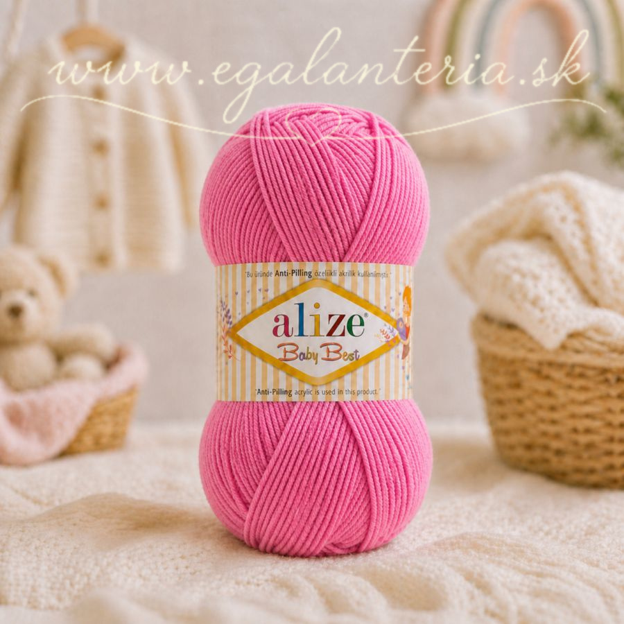 Alize Baby Best 157 - tmavá ružová
