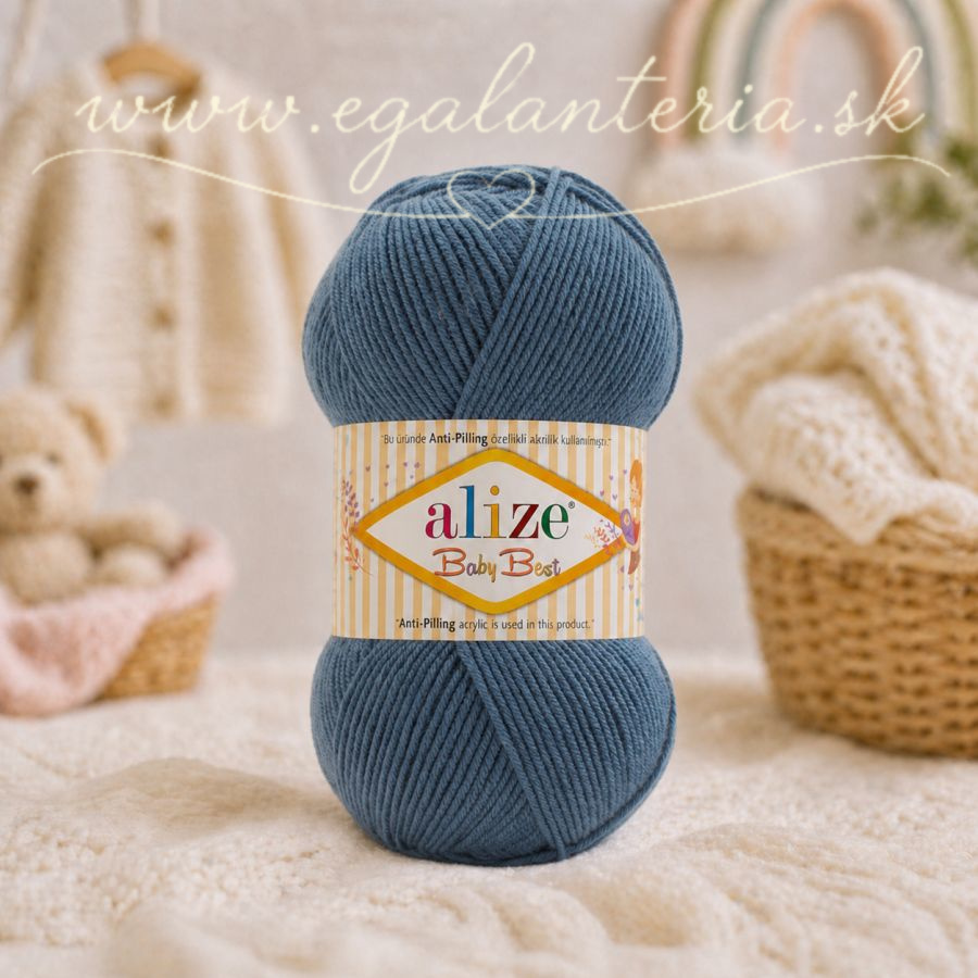 Alize Baby Best 418 - jeansová