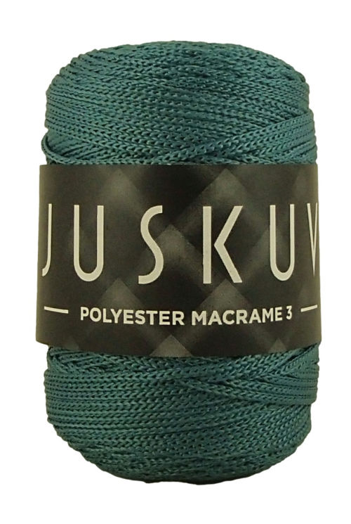 Polyester macrame Juskuv 24 - petrolejová