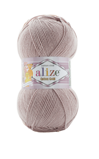 Alize Cotton Gold 592 - pudrová fialová