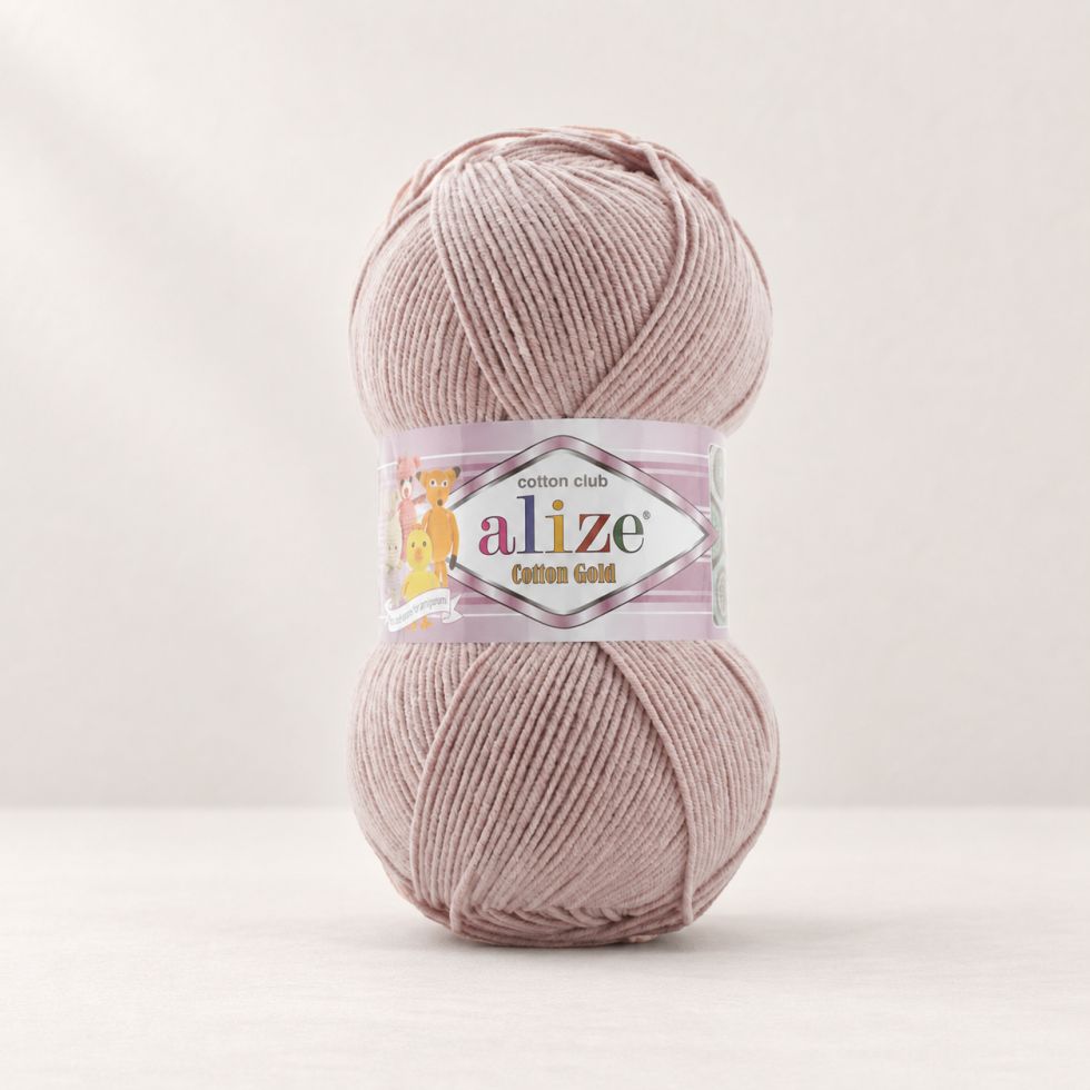Alize Cotton Gold 592 - pudrová fialová