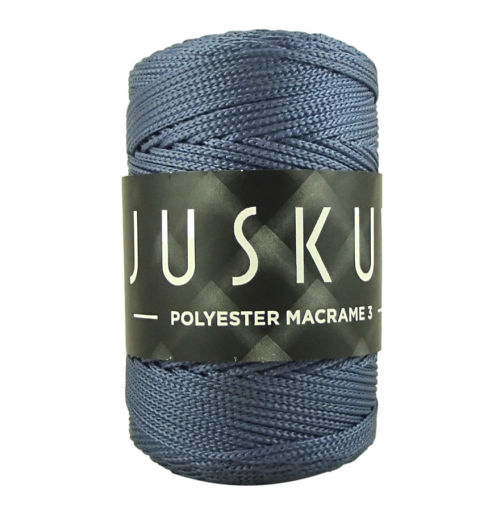 Polyester macrame Juskuv 30 - jeansova 