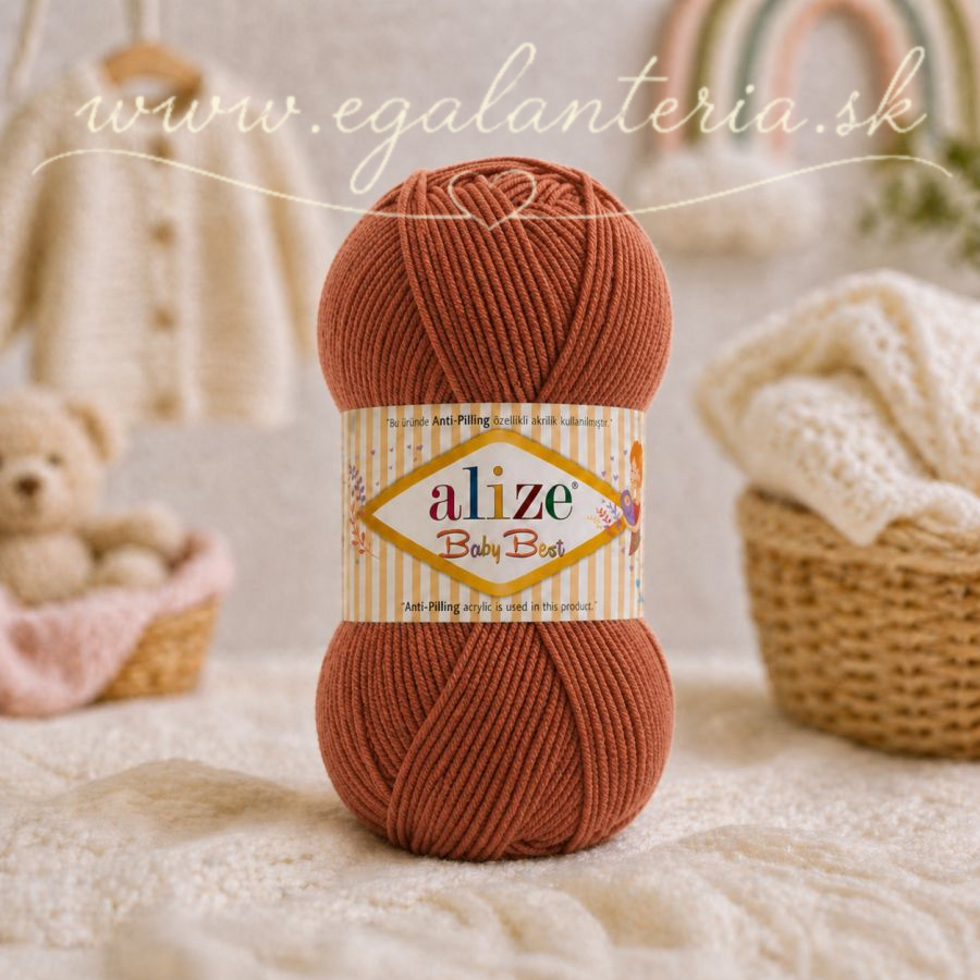 Alize Baby Best 572 - tehlová hnedá