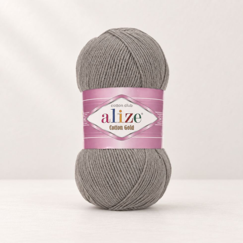 Alize Cotton Gold 828 - uhľovo sivá