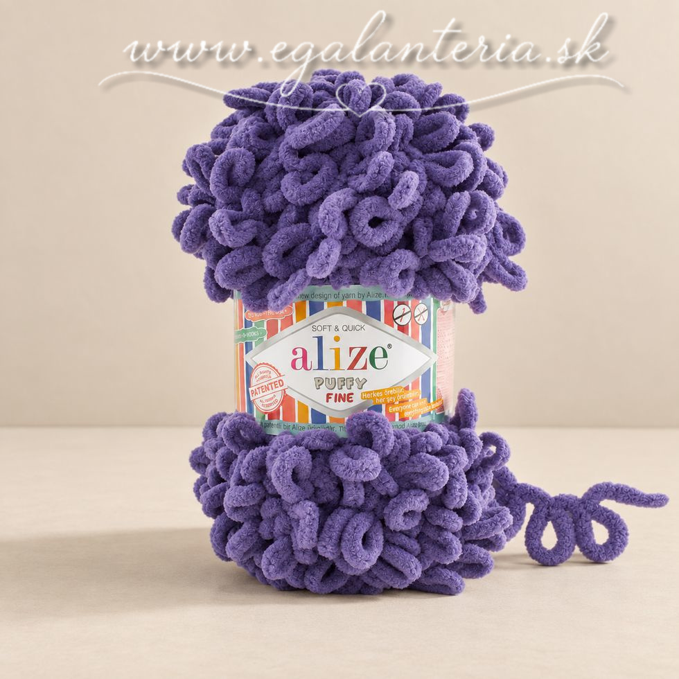 Alize Puffy Fine 851 - fialová