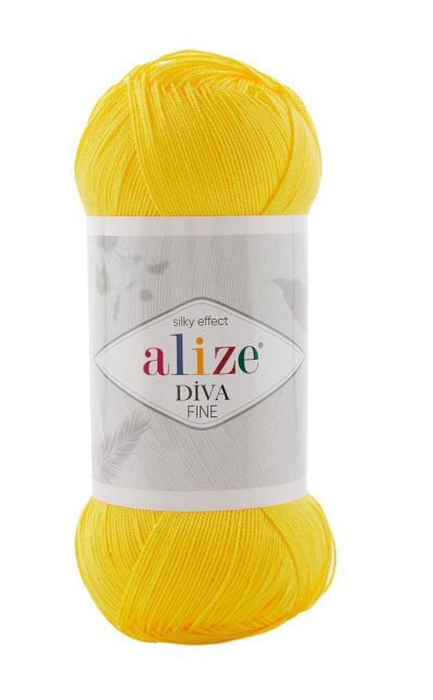 Alize Diva FINE 110 - žltá