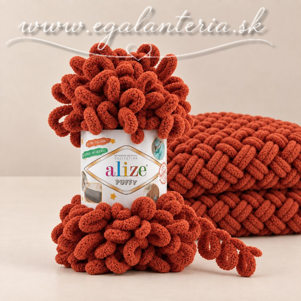 Alize Puffy 36 - tehlová