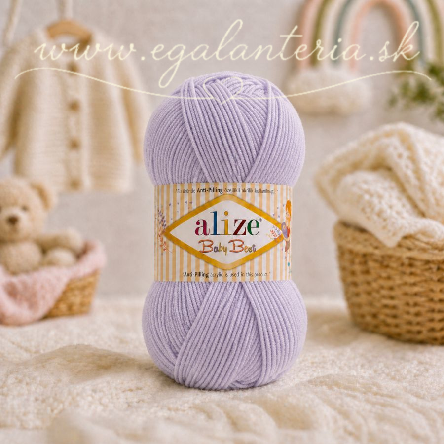 Alize Baby Best 682 - svetlunká fialová