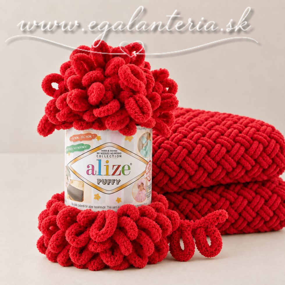 Alize Puffy 106 - karmínová červená