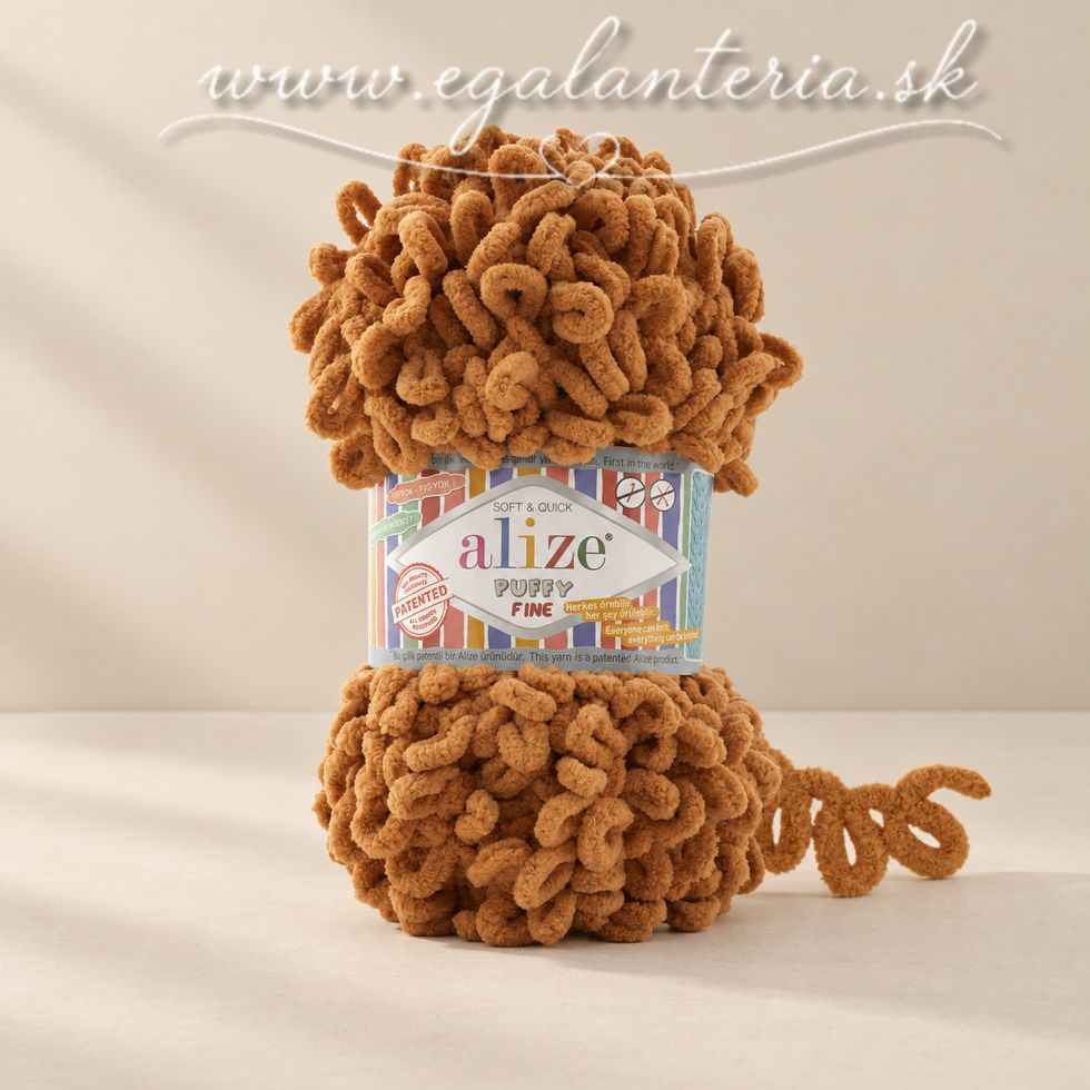 Alize Puffy Fine 179 - ťavia hnedá 