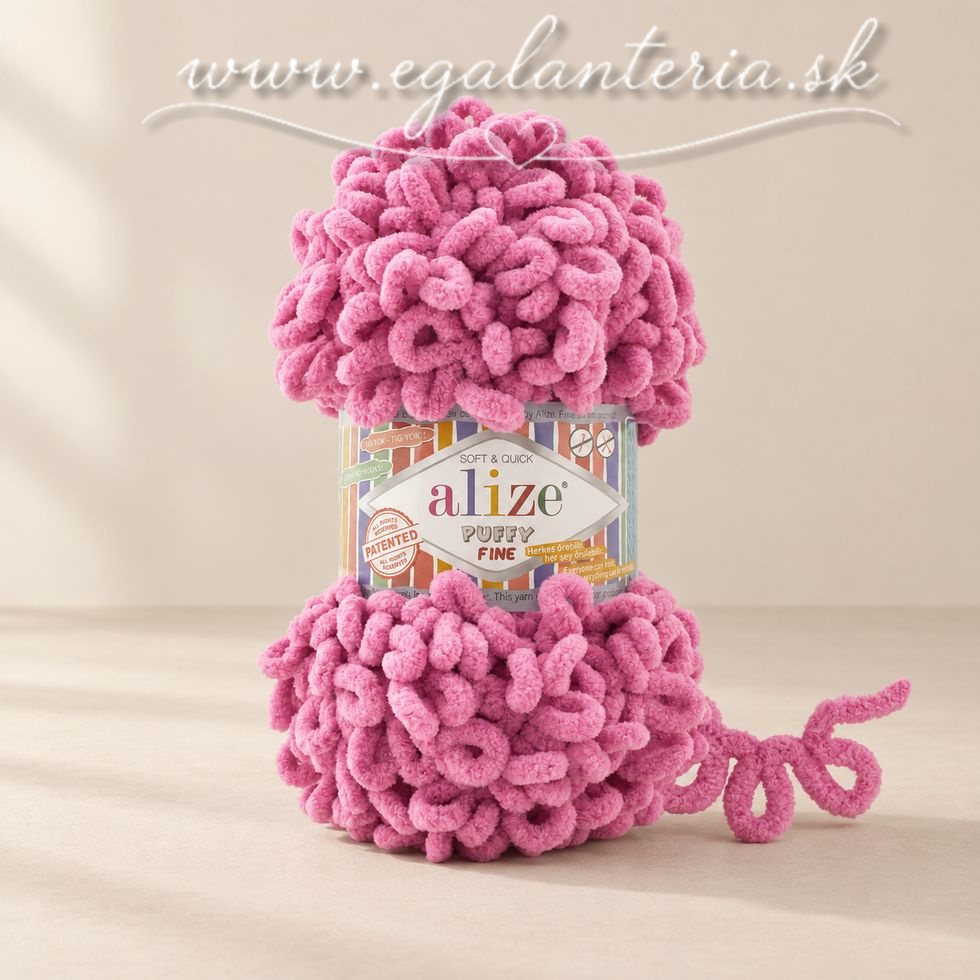 Alize Puffy Fine 178 - ružová