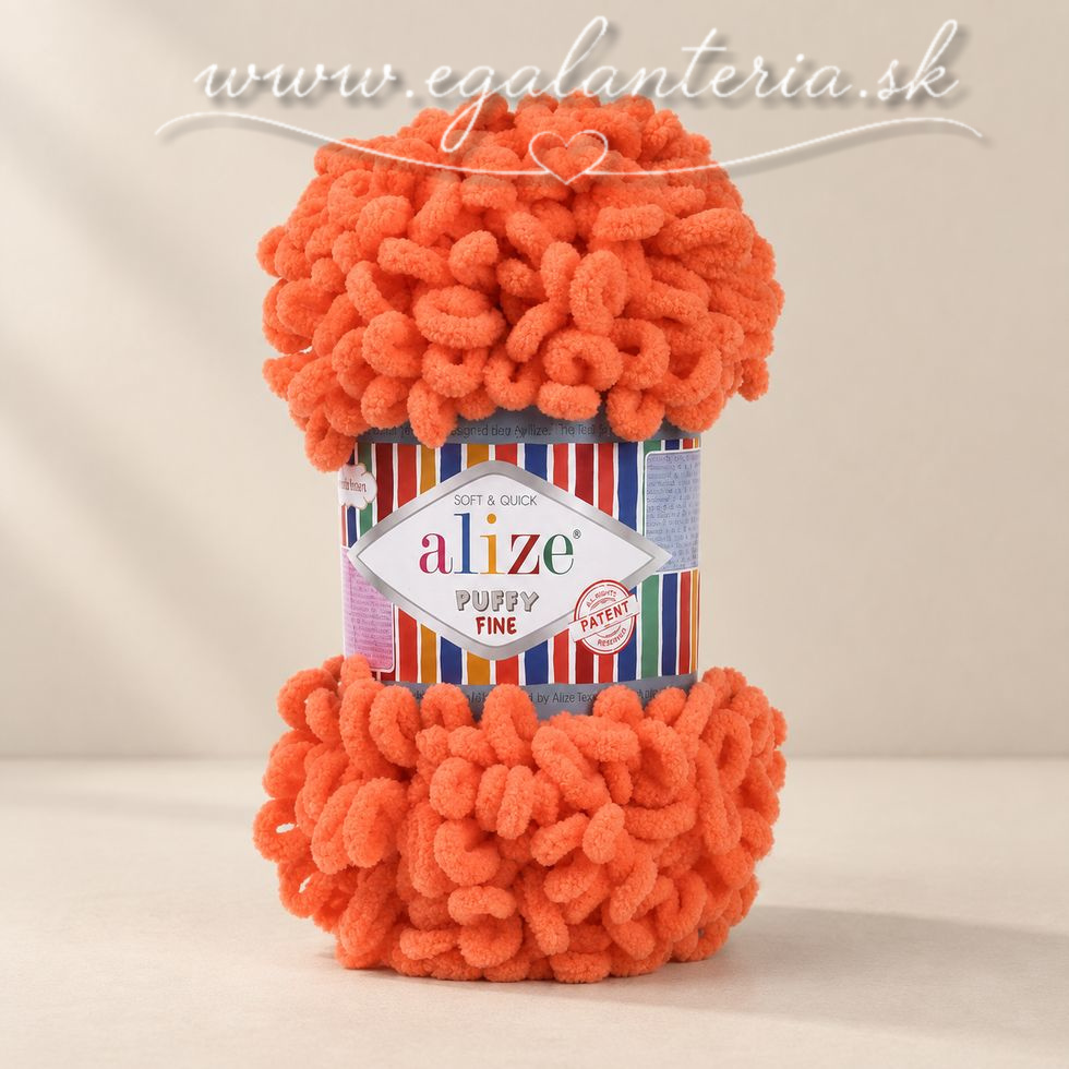 Alize Puffy Fine 134 - broskyňová
