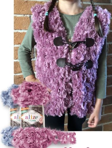 Štýlová detská vesta Puffy Fur